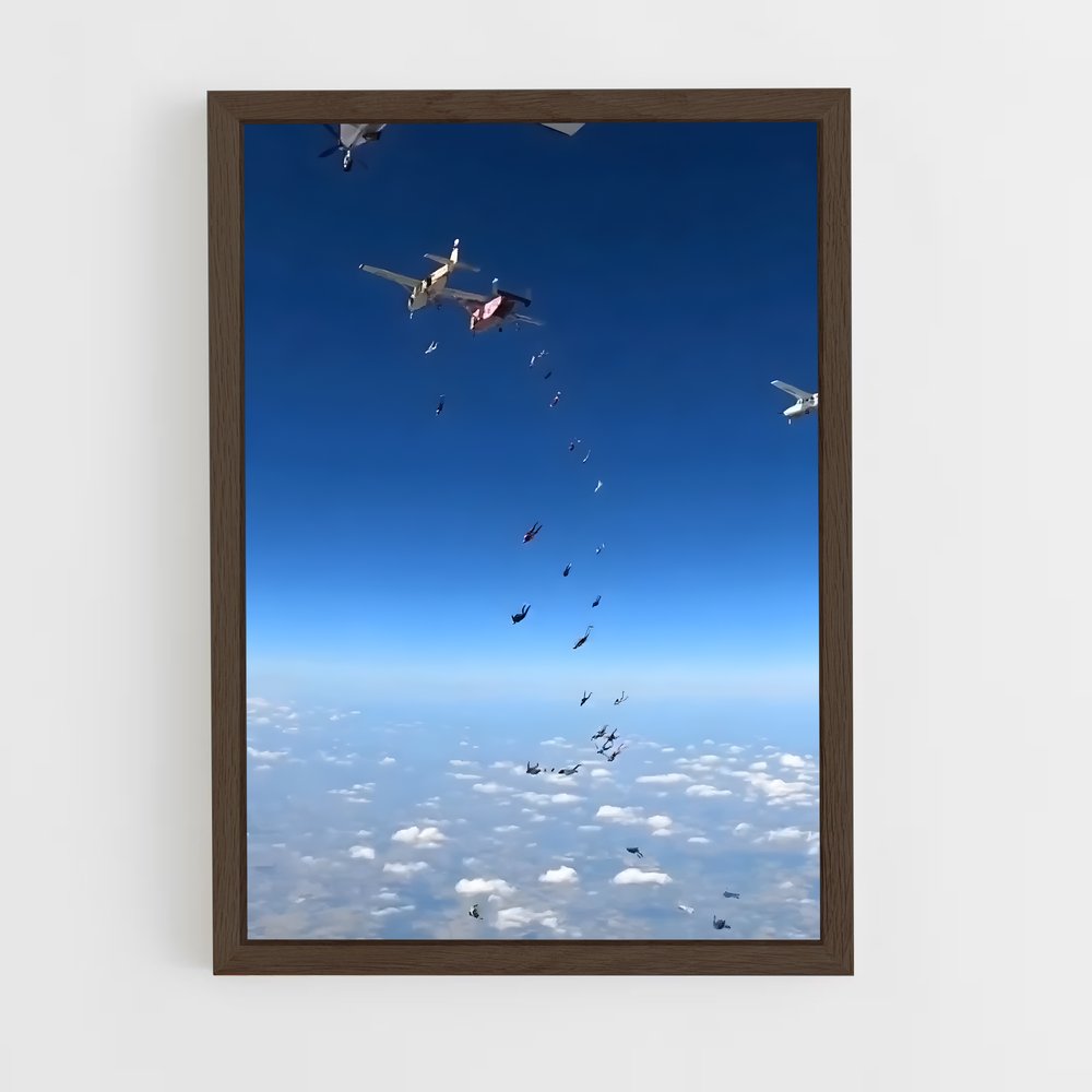 Poster Ciel en Fête – affiche Parachutisme (vue 5)